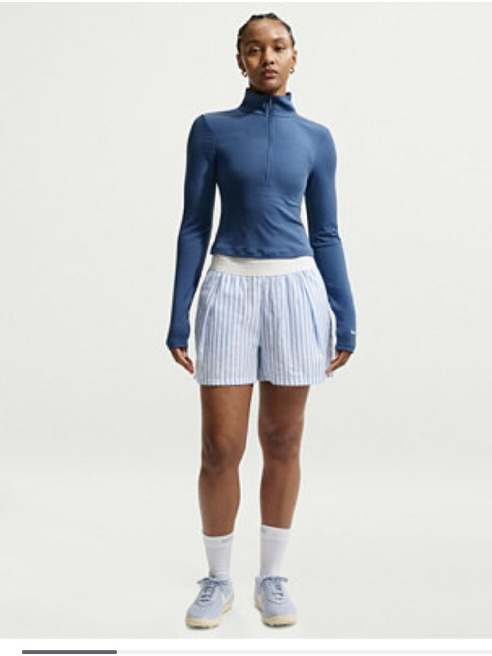 Nike Blue & White Striped Women’s Shorts